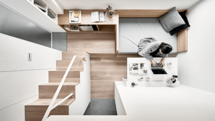 Дизайн крохотной квартиры в Тайване